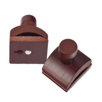Porte-édredons et porte-tapisseries muraux en bois, double niveau, extra larges, design moderne et élégant, avec crochets à forte adhérence et barres, pour salon