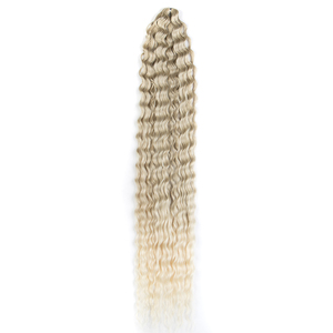 Cheveux synthétiques longs à ondulations profondes et lâches, ondulations bouclées, cheveux à crocheter, Ariel Jessica Katrine <span class=keywords><strong>Monica</strong></span> Russie, 24 pouces et 30 pouces, 300g/paquet - Product Image 4