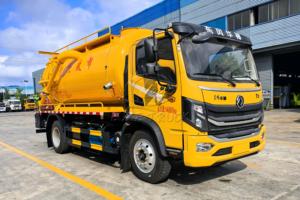 จำหน่ายโดยตรงจากโรงงาน รถบรรทุก Dongfeng T3 6 ล้อ แบบ Jet Vac Combination Tankers ขนาด 10CBM เครื่องยนต์ Yuchai ราคาถูก ส่งออกทั่วโลก - Product Image 2