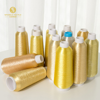 Hilo Metálico de Color Mágico, Tipo M MS ST MX MH FH, Hilo Lurex Brillante, Hilo Metálico Brillante, Suministro de Fábrica, Oro Puro, Plata Pura