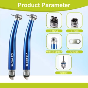 Set Professionale di Manipoli Dentali ad Alta e Bassa Velocità, Kit Colorato in Alluminio per Formazione Studentesca, Turbina ad Aria a 4 Fori e 2 Fori - Product Image 3
