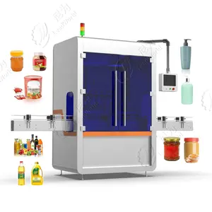 Fully Automatic Can Liquid Paste Sauce Jam Yoghurt Peanut Butter Ice Cream Honey Edible Oil Glass Filling Capping Machine