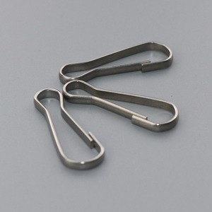 Stainless Steel <b>Snap</b> <b>Hooks</b> Nickel Plated Jewelry Buckle Keychain Accessory DIY Craft Parts Size Assorted - Product Image 3