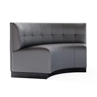 Ensemble de banquette et canapé moderne à panneau solide de luxe léger écologique siège de stand de restaurant à motif carré sur mesure fabriqué en usine