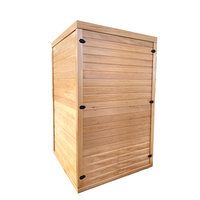 Sauna infrarouge lointain à vapeur humide en cèdre, moderne, alimenté par prise électrique, en bois massif, écologique et sûr pour la maison, garantie 1 an pour 4 personnes