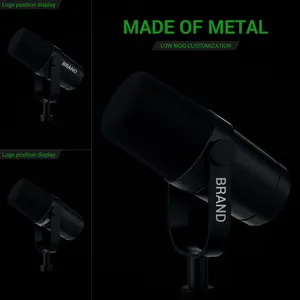 ZTT30 mikrofon Studio Video profesional, XLR USB C dinamis logam eksternal TikTok 2024
