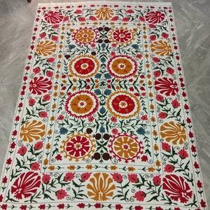Hand Embroidered Bohemian <b>Floral</b> Cotton Home Decor New Hand Embroidered Bohemian <b>Floral</b> Cotton <b>Bedding</b> Home - Product Image 3