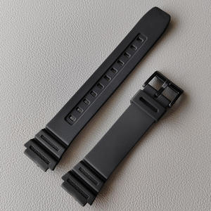 Correa <span class=keywords><strong>de</strong></span> <span class=keywords><strong>Reloj</strong></span> Transpirable e Impermeable <span class=keywords><strong>de</strong></span> Entrega Rápida, <span class=keywords><strong>Correas</strong></span> <span class=keywords><strong>de</strong></span> Resina Negra con Hebillas para <span class=keywords><strong>Casio</strong></span> W-96h - Product Image 2