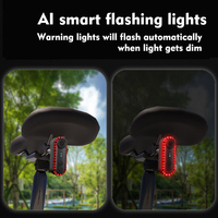 Caméra Enregistreuse DVR de Vélo Intelligente Sans Fil Étanche 1080P avec Clignotants, Feu Arrière, Capteur de Vibration et Feu Stop