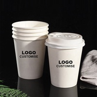 Gobelets en papier biodégradables à paroi simple avec logo personnalisé imprimé pour boissons chaudes (8/12/16/22oz) - Utilisation pour café et thé