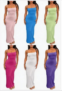 Vestido Midi de Verano de Algodón, Sencillo, Suave y Transpirable, para Exteriores, Entrega Aleatoria, para Adultos - Product Image 1