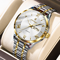 Montre de luxe pour homme Poedagar 978, acier inoxydable, étanche 3ATM, lumineuse, quartz, originale, pour affaires, directement de l'usine, Reloj
