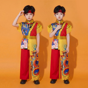 中国风唐装儿童服装小学生表演服男女通用涤纶材质 - Product Image 4
