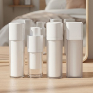 15ml 30ml Customized Color Gradient Frosted Cosmetic Cream Twist Serum Rotate Plastic Airless Lotion <b>Pump</b> <b>Bottle</b> for Shampoo - Product Image 4