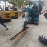 Accessoires pour mini-excavatrice, taille-haie pour excavatrice, 1 tonne, 2 tonnes, 3 tonnes, taille-haie pour excavatrice
