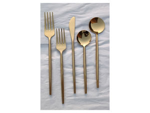 Ensemble de couverts en acier inoxydable plaqué or PVD de luxe, couverts modernes pour hôtel et restaurant, couverts design pour hôtel et restaurant - Product Image 3
