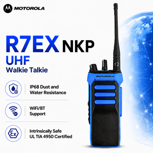 วิทยุสื่อสาร R7Ex NKP IPX-8 กันน้ำ ได้รับการรับรองมาตรฐาน ATEX พร้อม WIFI ระยะไกล และระบบอินเตอร์คอม - Product Image 1