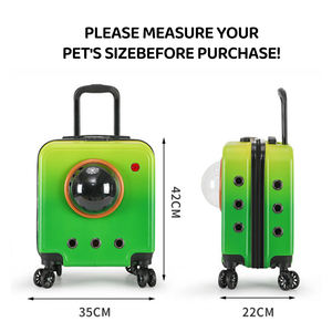 Sac à dos de <span class=keywords><strong>transport</strong></span> de luxe pour animaux de compagnie de petite taille, valise à roulettes pour <span class=keywords><strong>chat</strong></span>, sac de voyage, porte-bagages pour animaux, vente chaude - Product Image 4