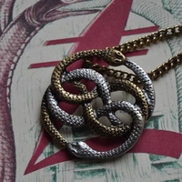 Collier unisexe avec pendentif en nœud de serpent, bijoux à la mode, Simple, accessoires pour hommes et femmes, chaîne