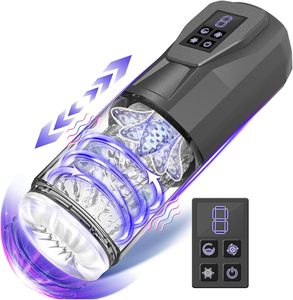 Automatischer Männlicher Masturbator Penispumpe USB-Aufladbar mit 7 Vibrationsmodi Stoß- und Rotationsfunktionen für Erwachsene Männer - Product Image 1