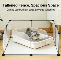 Bac à litière pour chat semi-fermé, grand format, anti-éclaboussures, pour l'exportation, fournitures pour animaux de compagnie personnalisées