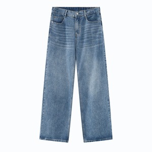 Pantaloni Jeans da <span class=keywords><strong>uomo</strong></span> larghi pantaloni in Denim Vintage lavati Casual pronti per la spedizione e il Design personalizzato - Product Image 5