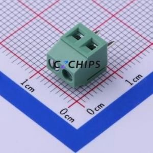 JL124D-35002G01 Screw Terminal Block Through hole Component (THT),P=3.5mm Connector 1x2P 3.5mm Green Through Hole - Product Image 1