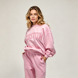 Set Top e Felpa a Collo Alto per Donna e Ragazze 2026, Oversize, Corto, Largo, Manica Lunga, Invernale - Product Image 3