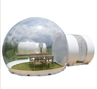 Terrain de jeux gonflable transparent en cristal personnalisé pour enfants, maison à bulles gonflable