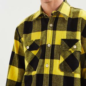 Camisa de Franela a Cuadros para Hombre, 100% Algodón, Primavera-Otoño 2020, Camisa Casual de Manga Larga, Suave y Cómoda, Corte Ajustado, Ropa de Marca para Hombre - Product Image 5