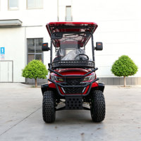 Voiturette de golf électrique certifiée CE, 4KW, autonomie 70-90km, moteur AC 48V, 4 places, style resort, 4 sièges
