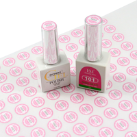 Étiquettes personnalisées pour rouge à lèvres et gloss à lèvres, autocollants ronds imperméables adhésifs pour le dessus et le dessous des flacons