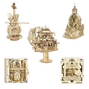 Bộ đồ chơi xếp hình gỗ <span class=keywords><strong>3D</strong></span> tự làm bằng gỗ ép cắt laser, khuyến mãi nóng <span class=keywords><strong>2025</strong></span> dành cho người lớn và trẻ em - Product Image 5