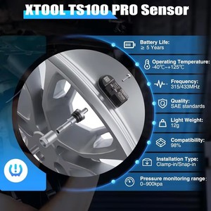 Système de surveillance de la pression des <span class=keywords><strong>pneus</strong></span> (TPMS) universel programmable Xtool TS100 PRO 433 315Mhz compatible avec TP150 IP819 - Product Image 6