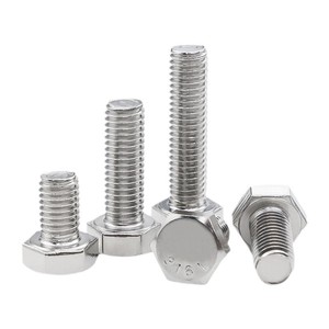 Eight Directions 316L Stainless Steel Hex Bolts M16 M18 M20 M22 M24 Fully Threaded Rust Proof DIN 933 A4-80 Grade 10.9 12.9 - Product Image 1