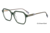 Vente en gros de montures de lunettes rétro en acétate de haute qualité, montures de lunettes optiques