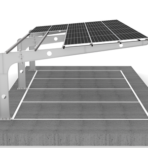 Systèmes de carport modernes de haute qualité en structure ZAM, installation rapide, 10 kW, résistance au vent de 60 m/s, charge de neige de 3 kN/m pour voiture - Product Image 1