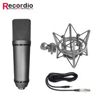 Microphone à condensateur GAM-V87 25 mm pour enregistrement sonore en studio avec suspension antichoc