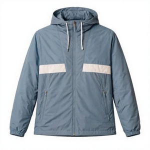 Chaqueta Acolchada para Hombre, Color Sólido, con Bloques de Color, Cierre de Cremallera, Resistente al Viento, Informal, para Invierno, Material de Poliéster, Logotipo Frontal - Product Image 5