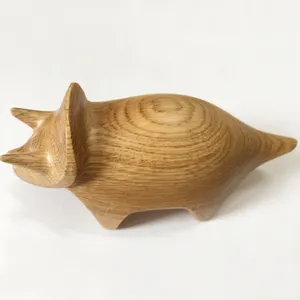 Adornos de dragón nórdicos para el hogar, regalos creativos de vacaciones, adornos artesanales de madera de nogal y mono, venta al por mayor