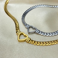 Kalung tulang ular baja tahan karat wanita, Kalung Cinta kepribadian berlebihan gaya Instagram