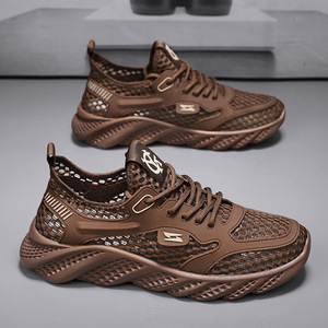 <span class=keywords><strong>Chaussures</strong></span> pour hommes <span class=keywords><strong>chaussures</strong></span> de traçage 2024 été maille fine grande maille respirant Sneaker bas-côté loisirs voyage alpinisme - Product Image 5