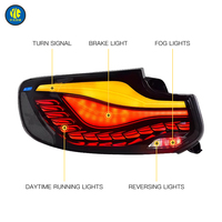 YU GUANG lampu belakang mobil untuk BMW F22 lampu belakang 2014-2020 F23 F87 220 peningkatan skala Naga OLED LED M2C aksesoris mobil