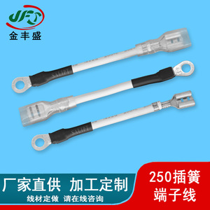 Sterilizer Wiring 6.3mm Transparent Sheathed Wire 250mm Spring Loaded Terminal Wire Fire Retardant Connection Cable - Product Image 2