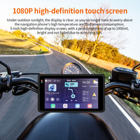 Android OS 5 pouces HD Waterproof Motorcycle Dash Cam Recorder avec BSD DVR TPMS GPS Android Auto CarPlay Universal Fit