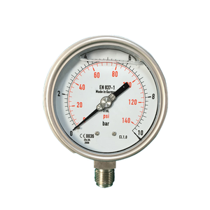 140PSI 10 bar quay số kích thước 4 inch 100mm EN837-1 Bourdon đo áp suất để bán - Product Image 1