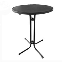 Tables portables pliantes légères, table pliable de 18 pouces, lot de 2, table ronde pliable en plastique