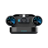 Mini micrófono de botón magnético para fotografía móvil, micrófono inalámbrico recargable compatible con teléfonos inteligentes
