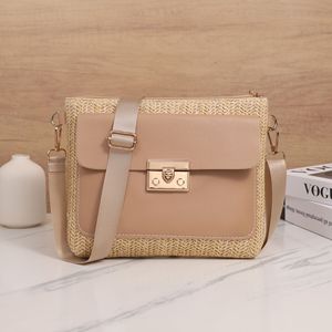 Ladies' <strong>Bag</strong>: Stylish and Simple Woven Square <strong>Bag</strong>, Versatile Crossbody/Shoulder <strong>Bag</strong> with Lock Snap - Product Image 2