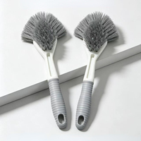 Brosse de nettoyage multifonction FF6390 pour salle de bain, sol, baignoire, évier, rainures et interstices, brosse de nettoyage domestique pour coins difficiles d'accès